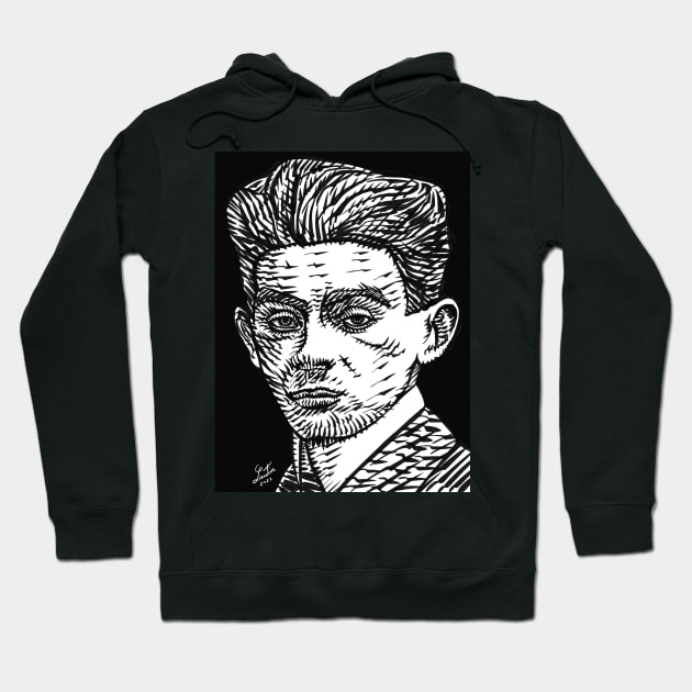 EGON SCHIELE ink portrait .1 Hoodie by lautir